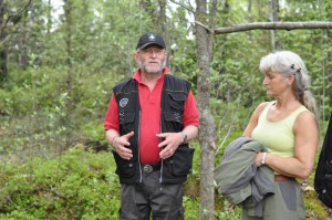 Owe och Mari i allvarlig diskussion